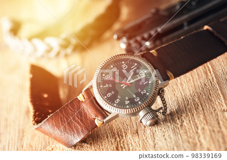 old military style of men wristwatch old military style of men wristwatch 98339169