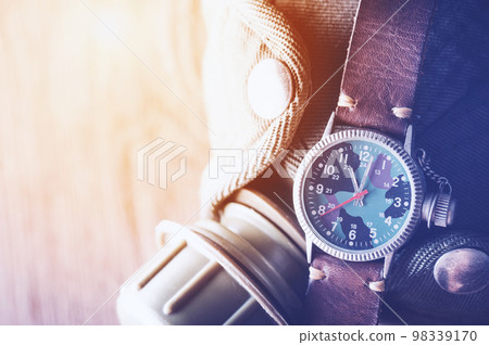 old military style of men wristwatch old military style of men wristwatch 98339170
