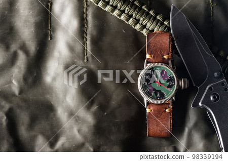 old military style of men wristwatch old military style of men wristwatch 98339194