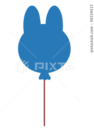 Illustration material of a rabbit-shaped balloon Illustration material of a rabbit-shaped balloon 98339415