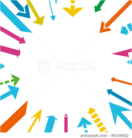 用於集中精力的彩色箭頭的圖像插圖 98339682
