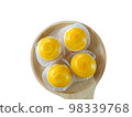 Top view mooncakes for Chinese cake Pastries on wooden plate 98339768