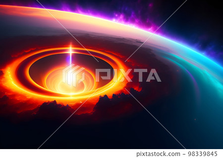 colliding planets 98339845