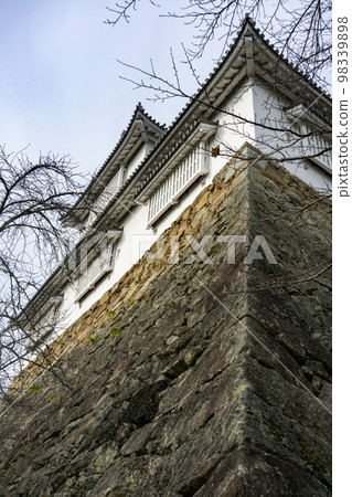 Bicchu Turret and Ishigaki of Tsuyama Castle, Tsuyama City Tsuruyama Park Bicchu Turret and Ishigaki of Tsuyama Castle, Tsuyama City Tsuruyama Park 98339898