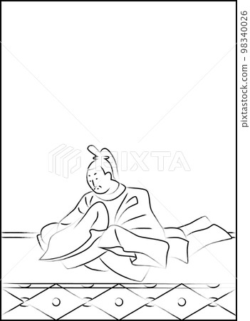 Hyakunin Isshu written in brush Kiyohara Shinyabu 98340026