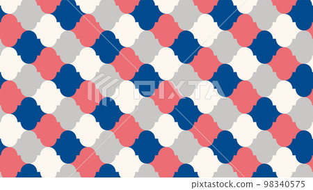 Geometric fashionable pattern background vector material 4. vintage retro moroccan tiles 98340575