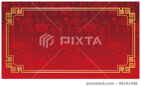 中國風相框背景 98342486