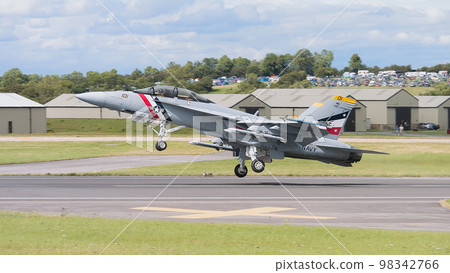 US Navy F/A-18F Super Hornet takeoff US Navy F/A-18F Super Hornet takeoff 98342766