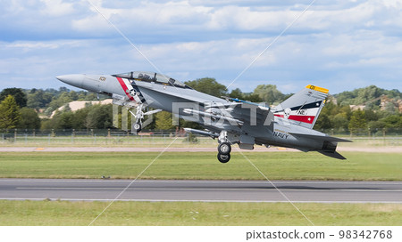 US Navy F/A-18F Super Hornet takeoff 98342768