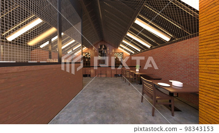 brick wall restaurant 98343153