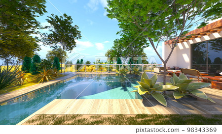 House with pool 98343369