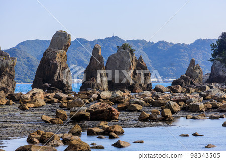 和歌山縣名勝橋歸岩的風景 98343505