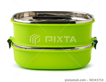 Take away food boxes containers on white background 98343714