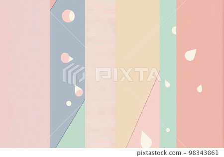 Cute doodle flat or 3d background with pastel color 98343861