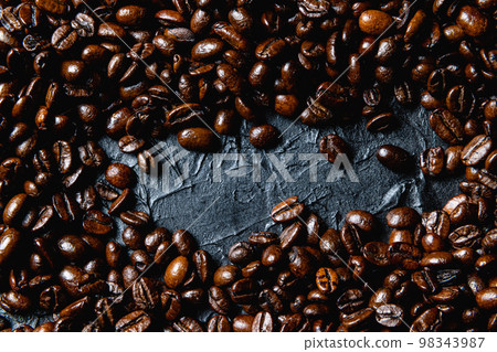 咖啡豆黑色設計板 98343987