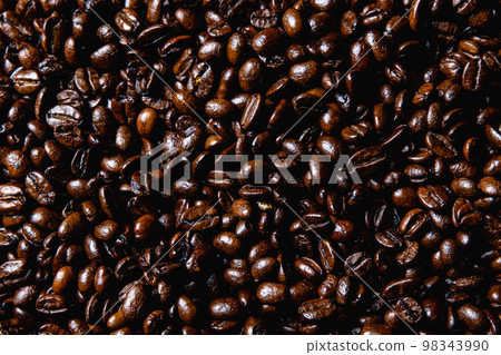 Coffee beans black design board Coffee beans black design board 98343990