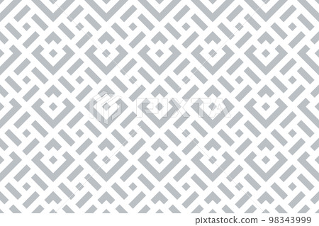 Abstract geometric pattern. A seamless vector background. White and gray ornament. Graphic modern pattern. Simple lattice graphic design. Abstract geometric pattern. A seamless vector background. White and gray ornament. Graphic modern pattern. Simple lattice graphic design. 98343999