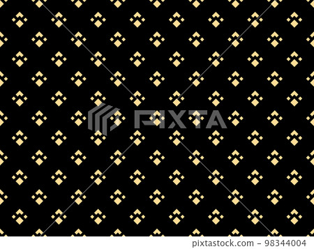 Abstract geometric pattern. A seamless vector background. Gold and black ornament. Graphic modern pattern. Simple lattice graphic design Abstract geometric pattern. A seamless vector background. Gold and black ornament. Graphic modern pattern. Simple lattice graphic design 98344004