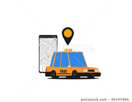 Taxi graphic design in flat style Taxi graphic design in flat style 98345966