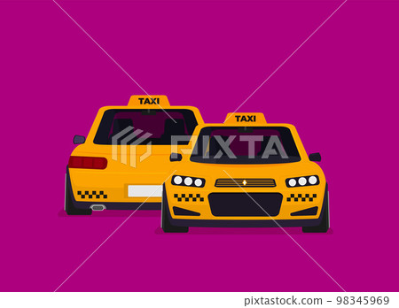 Taxi graphic design in flat style Taxi graphic design in flat style 98345969
