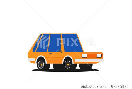 Muscle car. Flat styled vector illustration Muscle car. Flat styled vector illustration 98345981