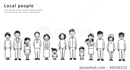 Local people Sketch style Local people Sketch style 98346329