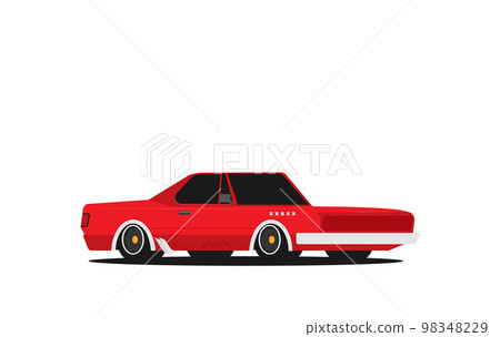 Muscle car. Flat styled vector illustration 98348229