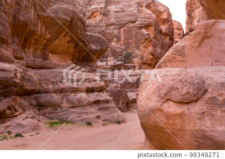 Little Petra, Siq al-Barid rocks, Jordan 98348271