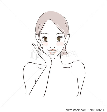 美女形象短髮美女 美女形象短髮美女 98348641