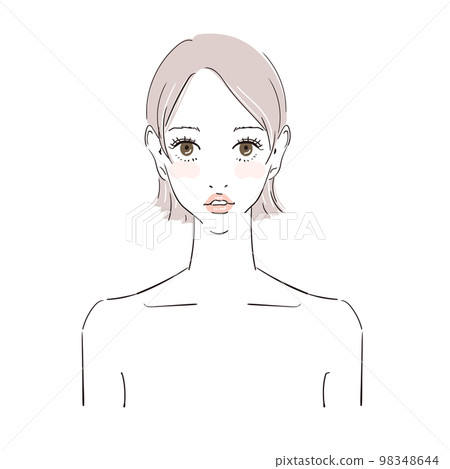 美女形象短髮美女 美女形象短髮美女 98348644