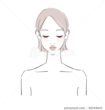 美女形象短髮美女 美女形象短髮美女 98348645