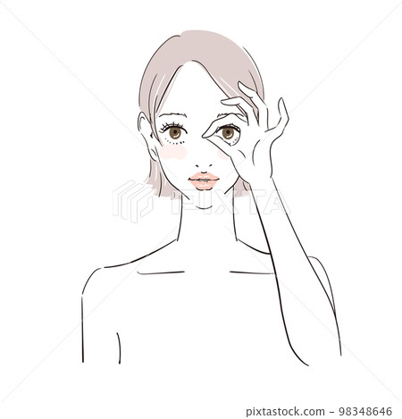 美女形象短髮美女 98348646