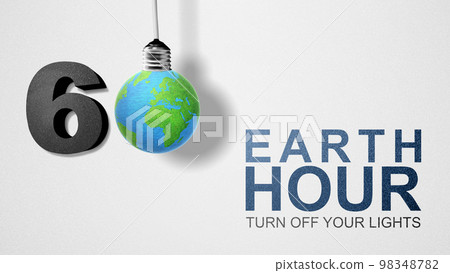 Earth Hour Concept Earth Hour Concept 98348782