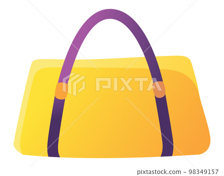 Travel luggage, bag or suitcase. Tourism and travel concept. Journey package, business travel bag, trip luggage. Vector flat icon illustration 98349157