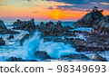 fantastic waves and sunrise 98349693