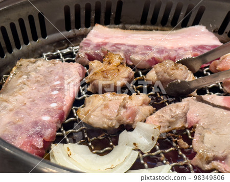 豬肉 燒烤 烤肉 食物 料理 餐廳 돼지 Grilled pork belly 豚肉 98349806