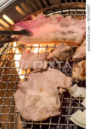 豬肉 燒烤 烤肉 食物 料理 餐廳 돼지 Grilled pork belly 豚肉 98349807