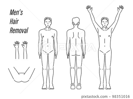 male hair removal parts material 98351016