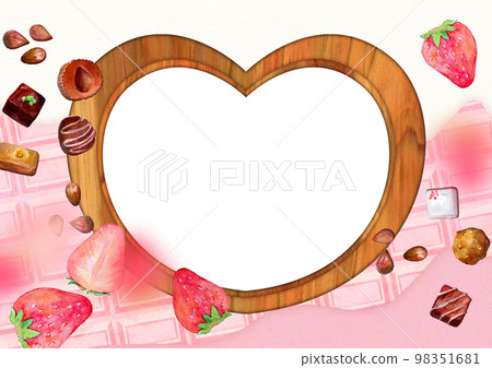 Valentine's heart frame Valentine's heart frame 98351681