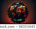 Pandemic image of COVID-19 (AI generated) 98353045