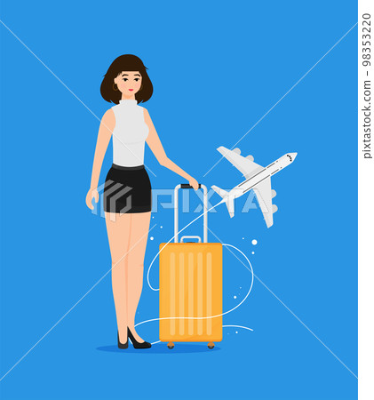 Modern and realistic luggage design. Vector stock illustration. Modern and realistic luggage design. Vector stock illustration. 98353220