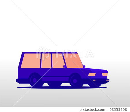 Vector illustration of a old car 98353508