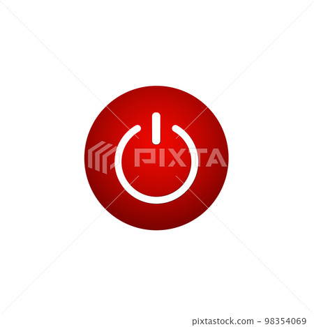 Turn power on turn power off flat vector icon for apps and websites Turn power on turn power off flat vector icon for apps and websites 98354069