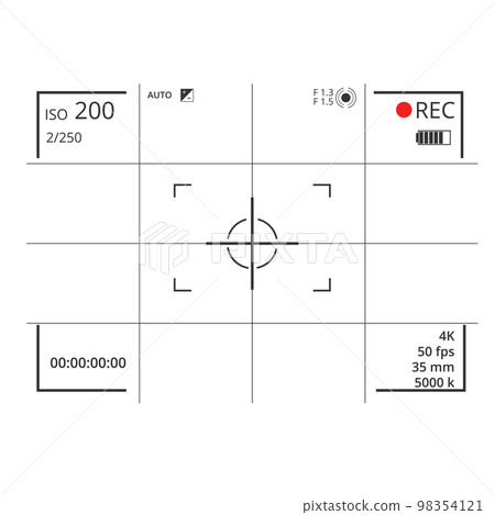 Digital camera with screens of shooting modes template Digital camera with screens of shooting modes template 98354121