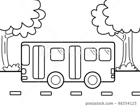 bus coloring book bus coloring book 98354125