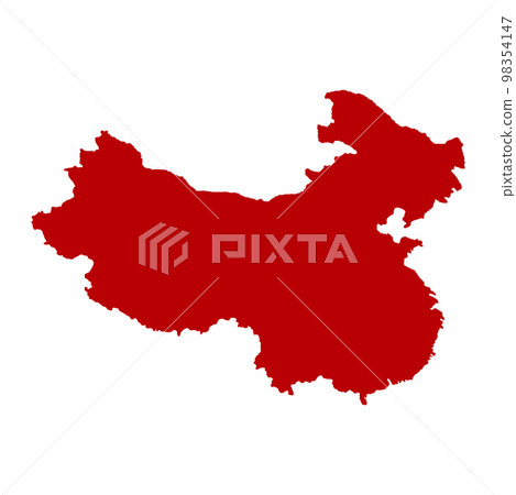 map color silhouette vector map color silhouette vector 98354147