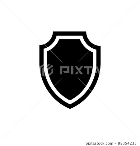 Shield Icon in trendy flat style isolated on white background. Shield symbol Shield Icon in trendy flat style isolated on white background. Shield symbol 98354233