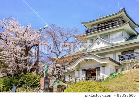 Komaki City Cherry blossoms in full bloom and Komakiyama Castle 98355606