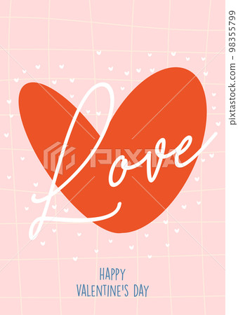 Valentines day greeting card concept 98355799
