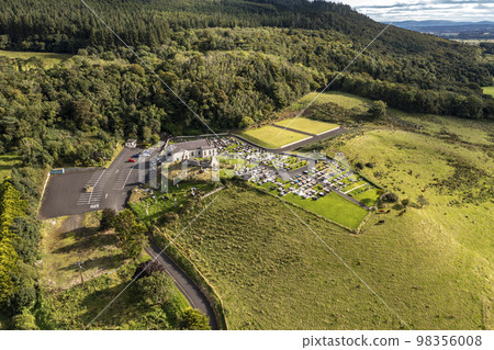 Aerial view of St. Aidans at Magilligan in Northern Ireland, UK Aerial view of St. Aidans at Magilligan in Northern Ireland, UK 98356008